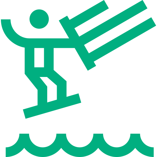 jumping kitesurf icon