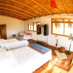 triple ocean view bedroom at surf house peru